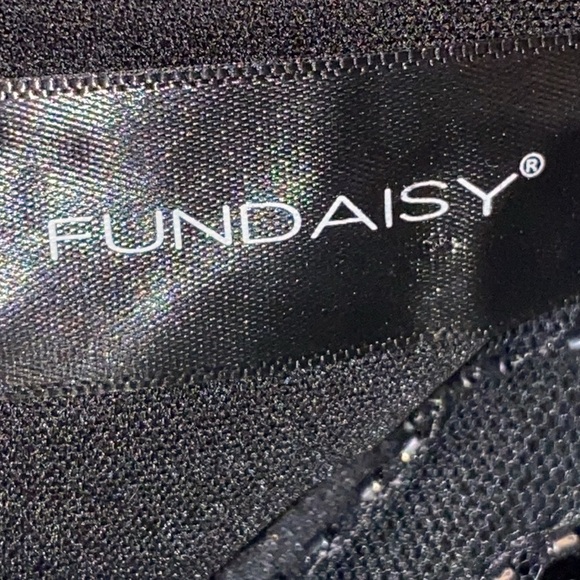 FunDaisy size XL Black FULL Sequin Sheath Midi Flapper Dress LINED SIDE ZIPPER - Picture 2 of 13